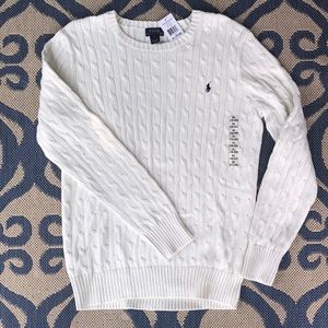 NWT POLO Ralph Lauren Cable Knit Sweater